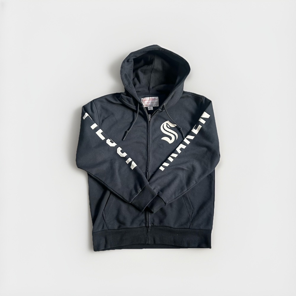 FILSON x KRAKEN Prospector Full Zip Hoodie Jacket Black NHL Hockey Seattle M